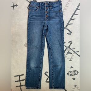 Madewell The Perfect Vintage Crop Jean Barnsdale Wash Button-Front Edition
